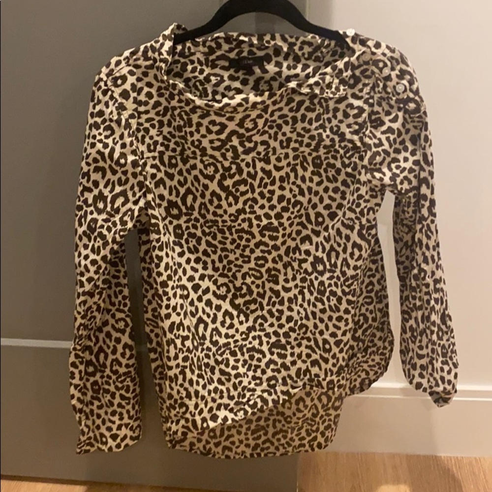 Jcrew leopard top